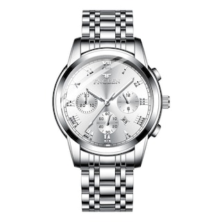 Foto 1 | Reloj De Negocios Con Correa De Acero Que Brilla En La Oscuridad Para Hombre - Venta Internacional.