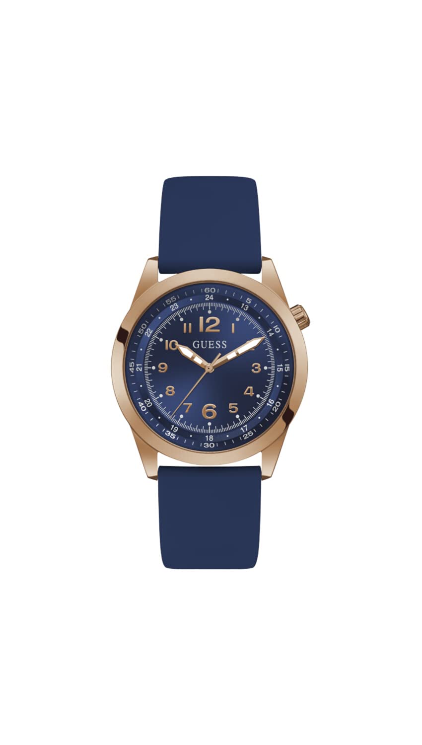 Reloj Guess Para Hombre, Caja De 42 Mm, Correa Azul Y Esfera Azul - Venta Internacional.