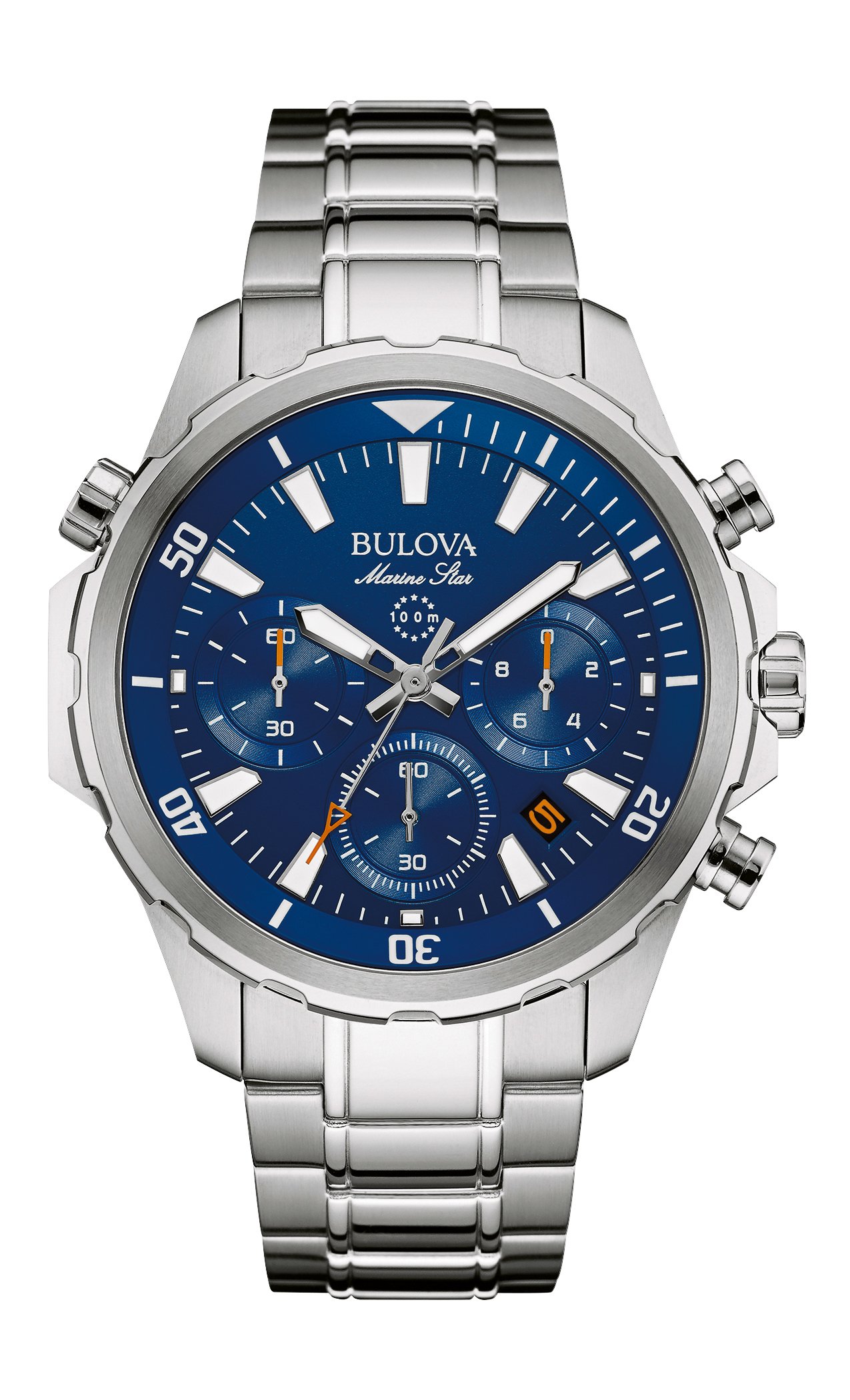 Foto 2 pulgar | Reloj Bulova Marine Star Series B 96b256 De Acero Inoxidable - Venta Internacional.