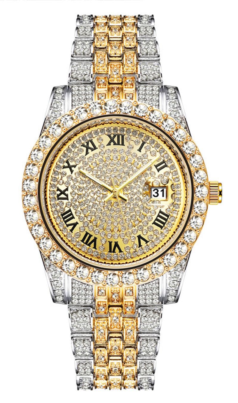 Reloj Analógico Senrud Diamond Fashion Crystal Quartz Para Hombre - Venta Internacional.