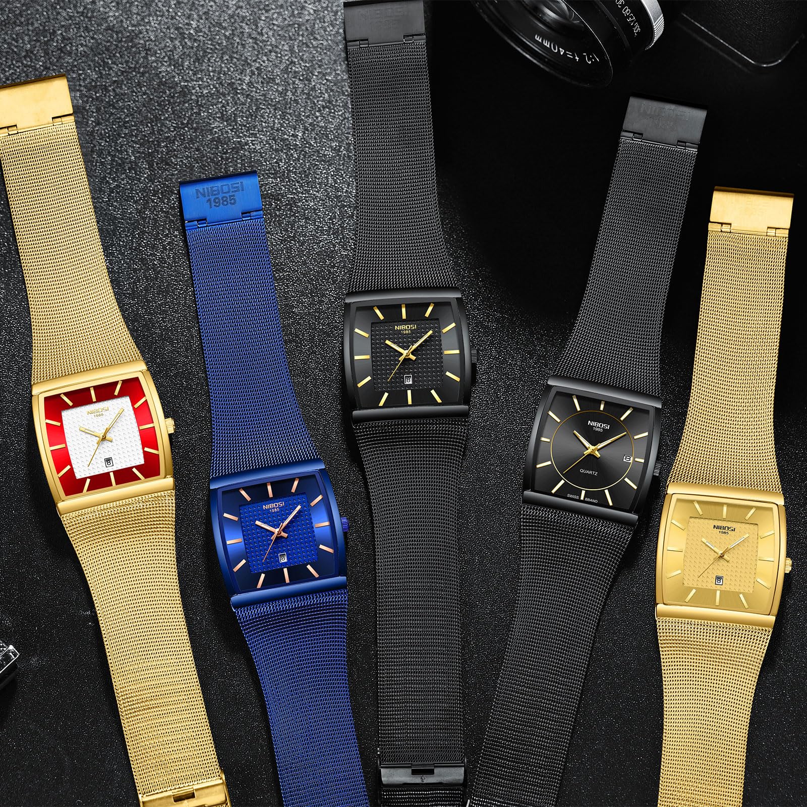 Foto 8 pulgar | Reloj Nibosi Business Square Military Waterproof Para Hombre - Venta Internacional.