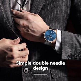 Foto 5 | Reloj L Lavaredo Para Hombre Llavaredo De Piel Extremadamente Fina - Venta Internacional.