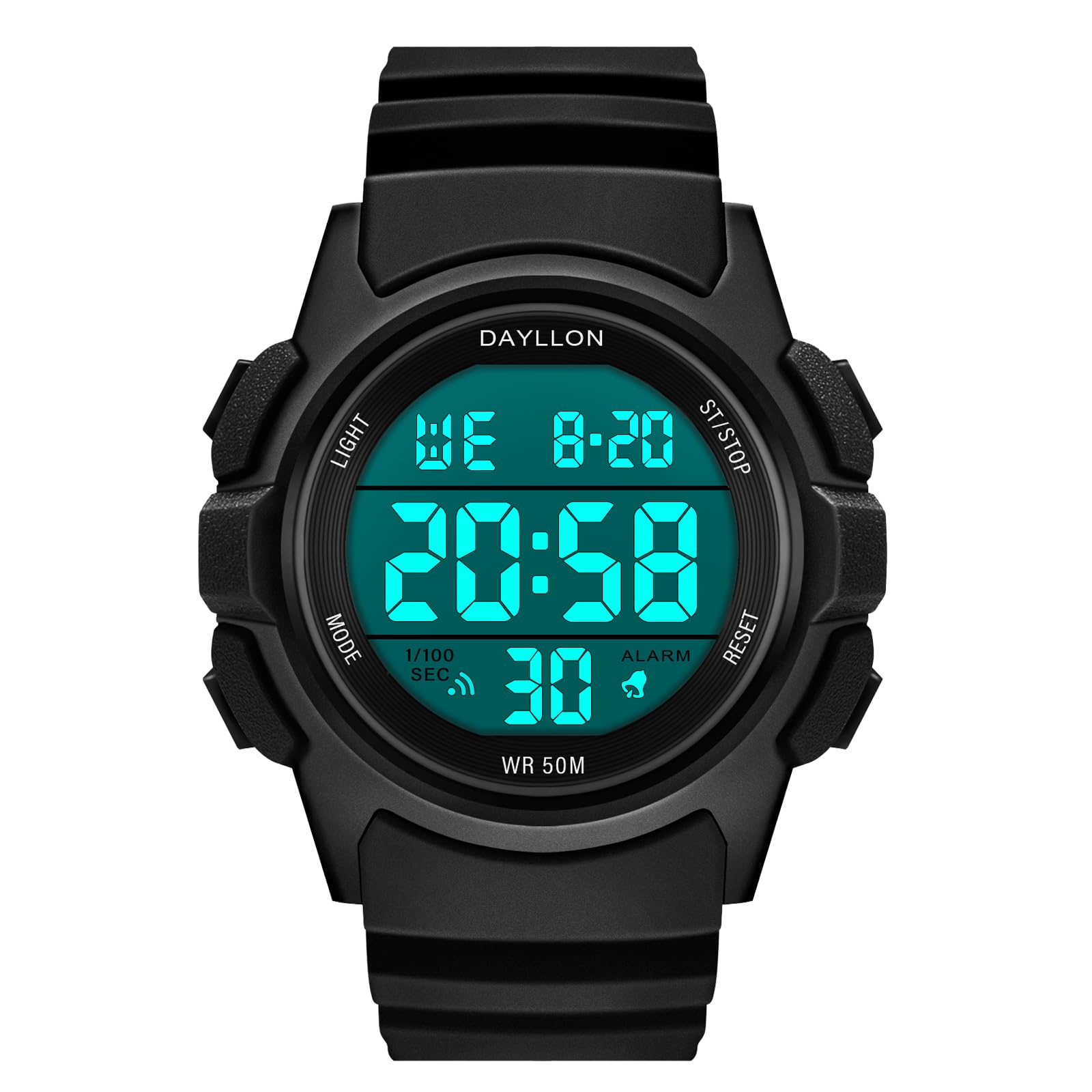 Foto 2 pulgar | Reloj Dayllon Digital Sports Impermeable Para Hombre Negro - Venta Internacional.