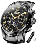 Reloj Olevs Automático Para Hombre, Mecánico, Automático, Negro - Venta Internacional.