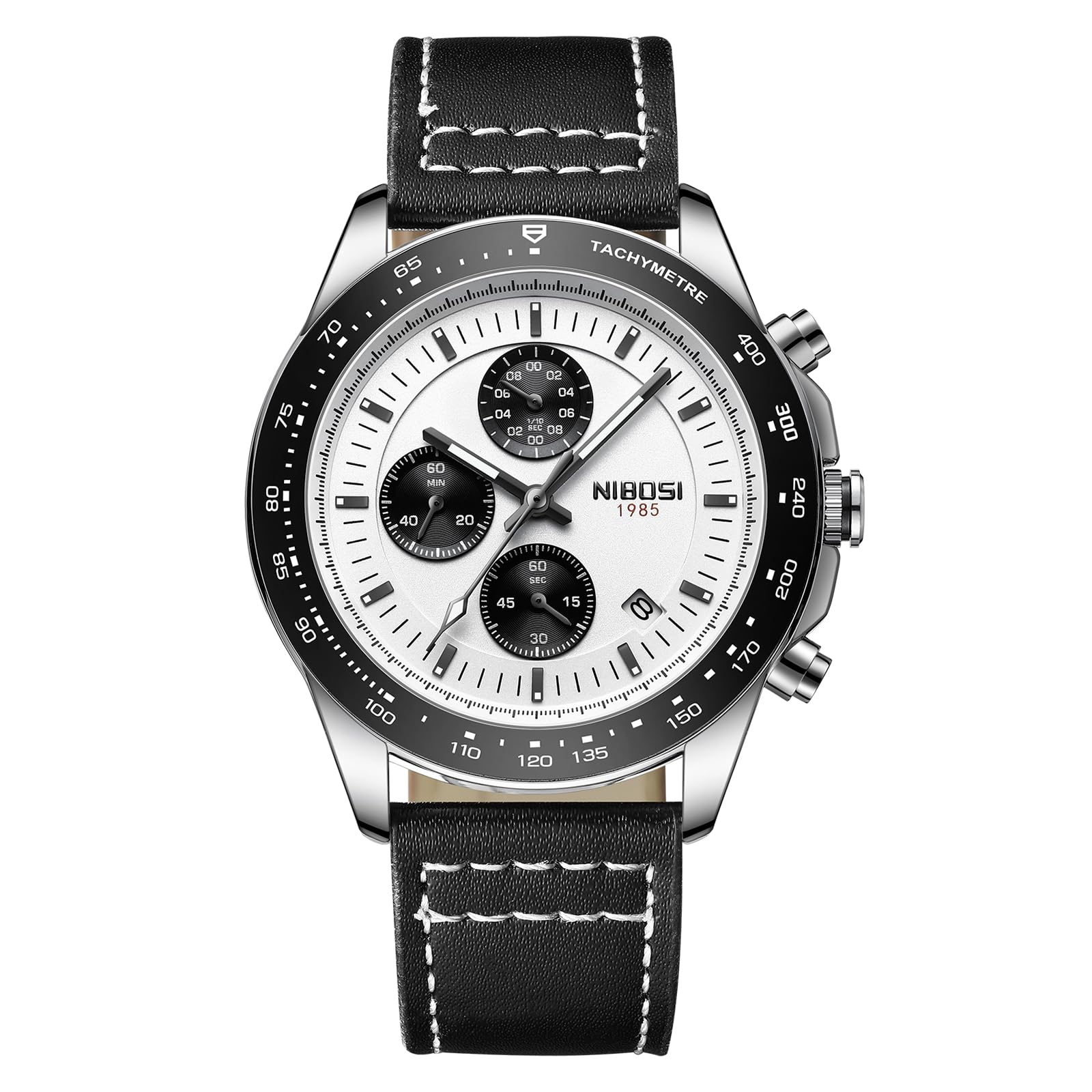 Foto 3 pulgar | Reloj Nibosi Analog Chronograph Quartz Leather Para Hombre - Venta Internacional.