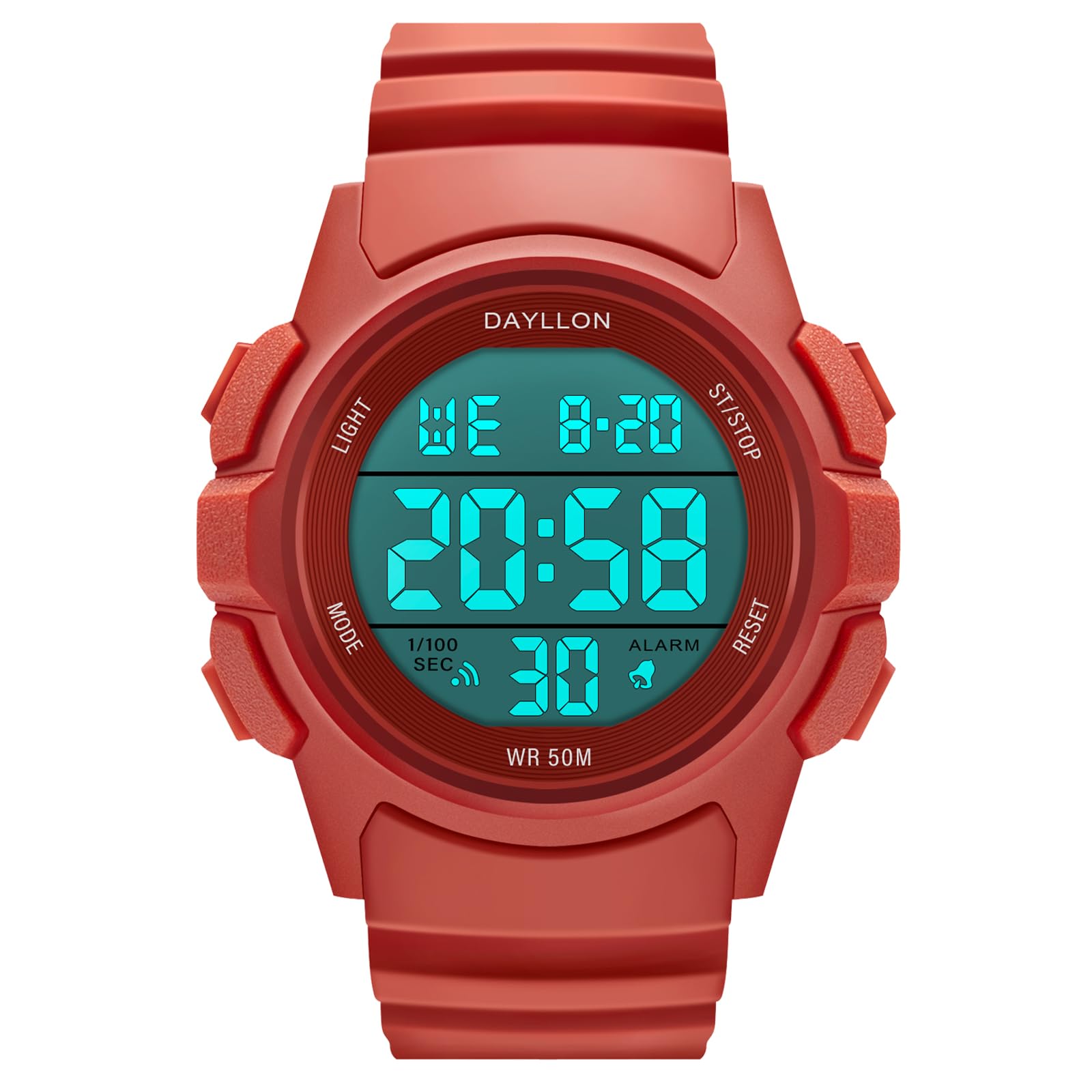 Foto 2 pulgar | Reloj Dayllon Digital Sports A Prueba De Agua Para Hombre, Color Rojo - Venta Internacional.