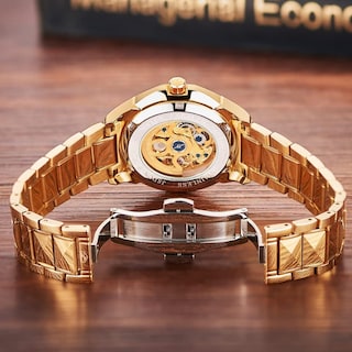 Foto 4 | Reloj Olevs Gold Para Hombre Mecánico Automático De Acero Tungsteno - Venta Internacional.