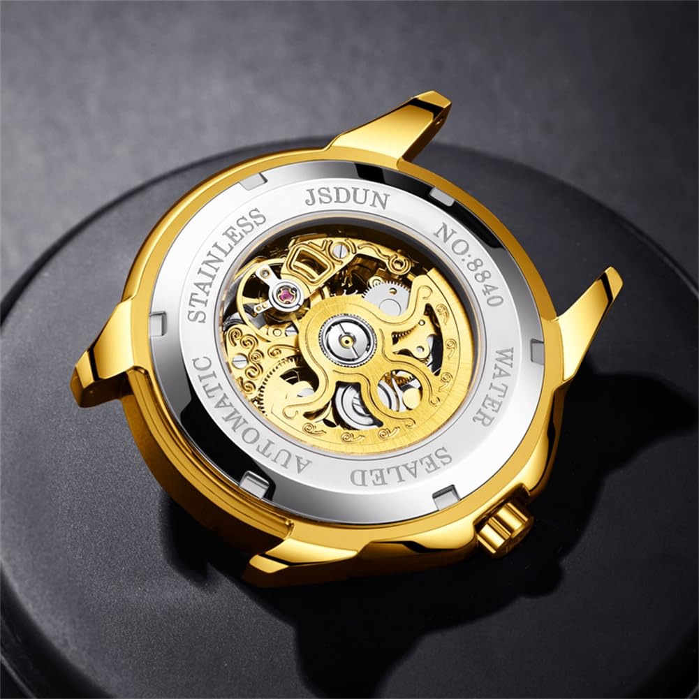 Foto 6 pulgar | Reloj Olevs Gold Para Hombre Mecánico Automático De Acero Tungsteno - Venta Internacional.