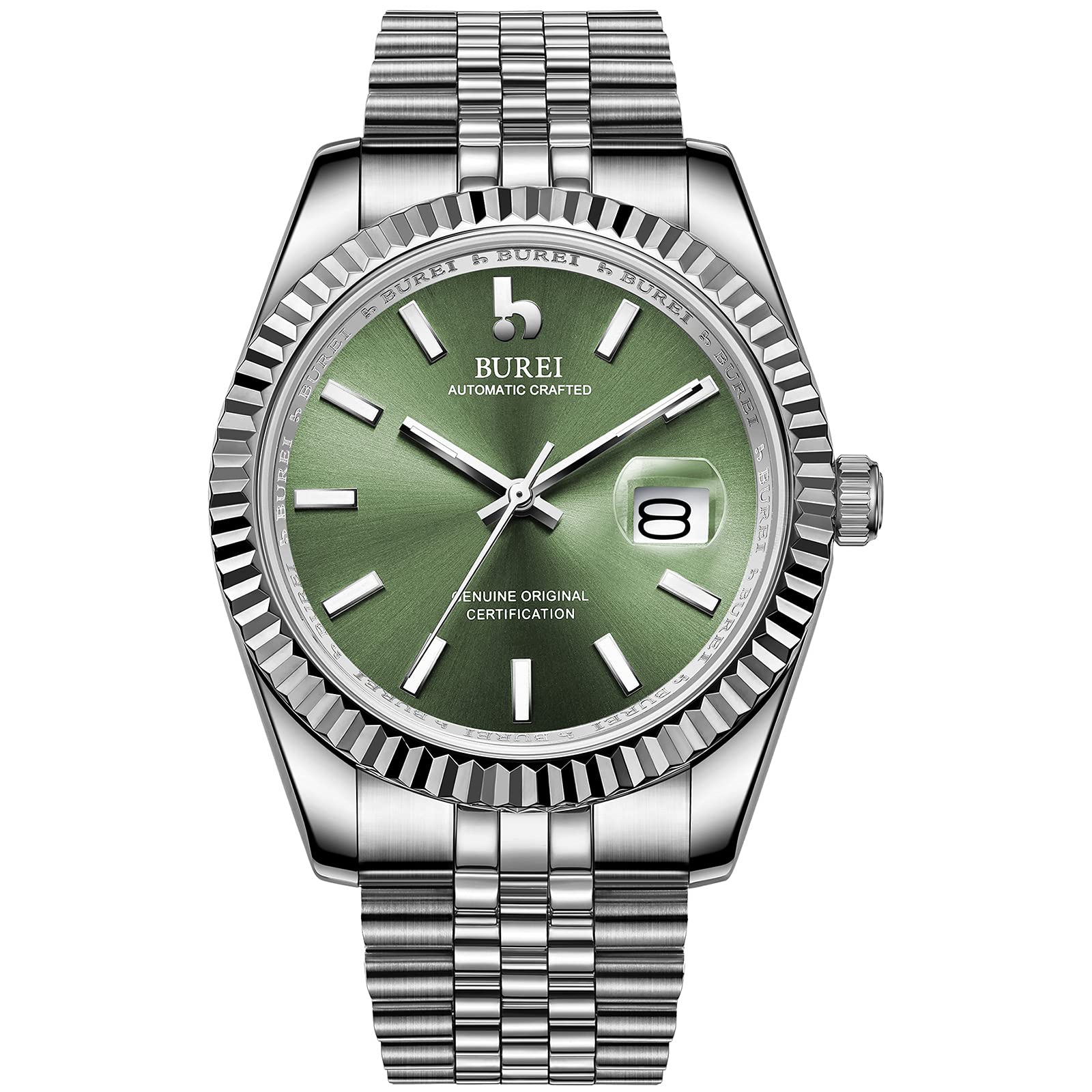 Foto 2 pulgar | Reloj Mecánico Automático Burei De Acero Inoxidable Para Hombre - Venta Internacional.