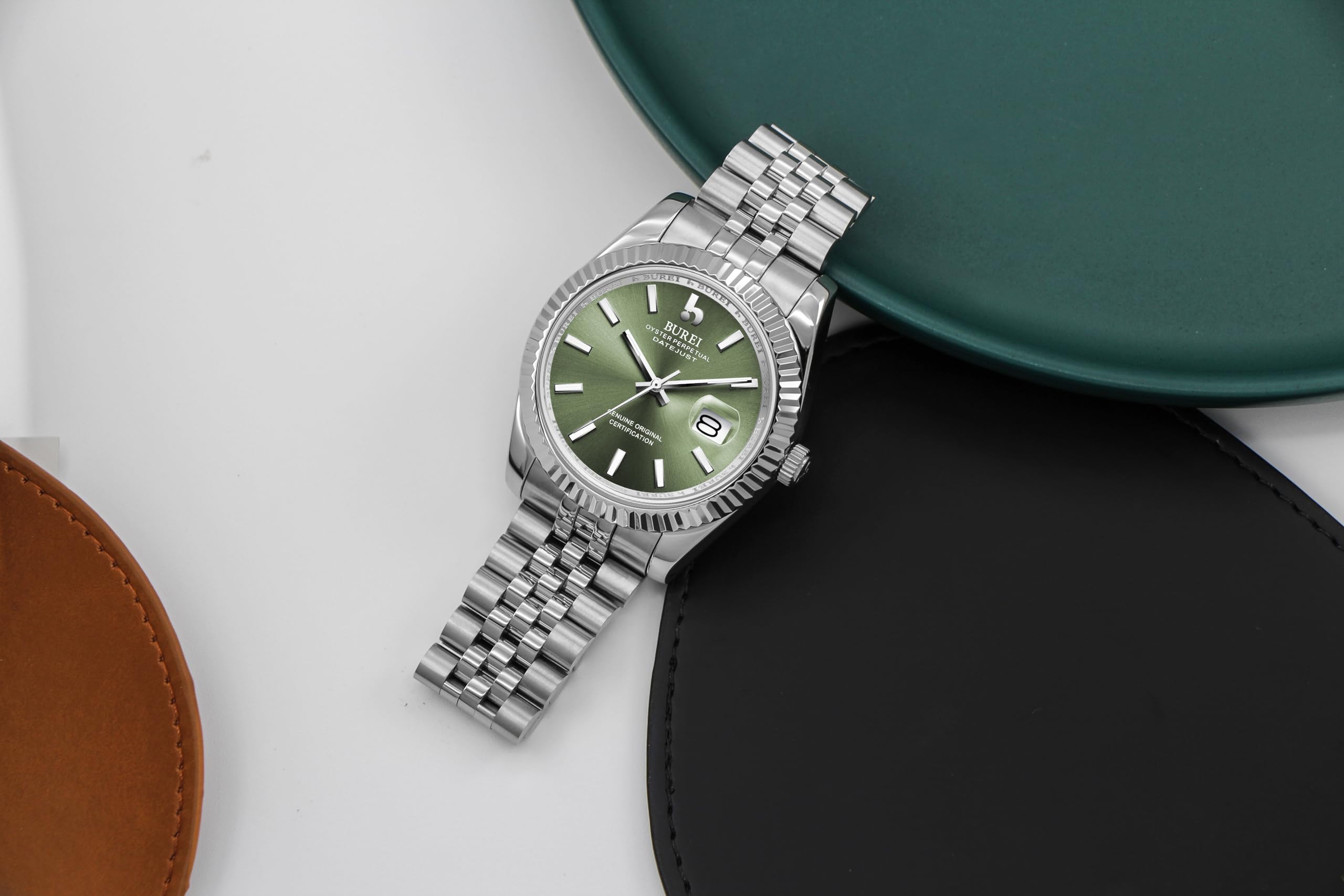 Foto 5 pulgar | Reloj Mecánico Automático Burei De Acero Inoxidable Para Hombre - Venta Internacional.