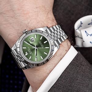 Foto 7 pulgar | Reloj Mecánico Automático Burei De Acero Inoxidable Para Hombre - Venta Internacional.