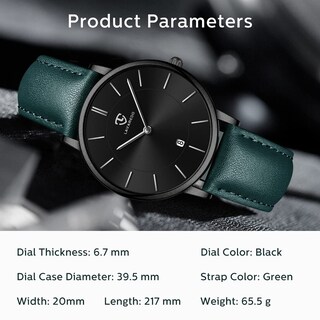 Foto 7 | Reloj L Lavaredo Para Hombre Llavaredo De Piel Extremadamente Fina - Venta Internacional.