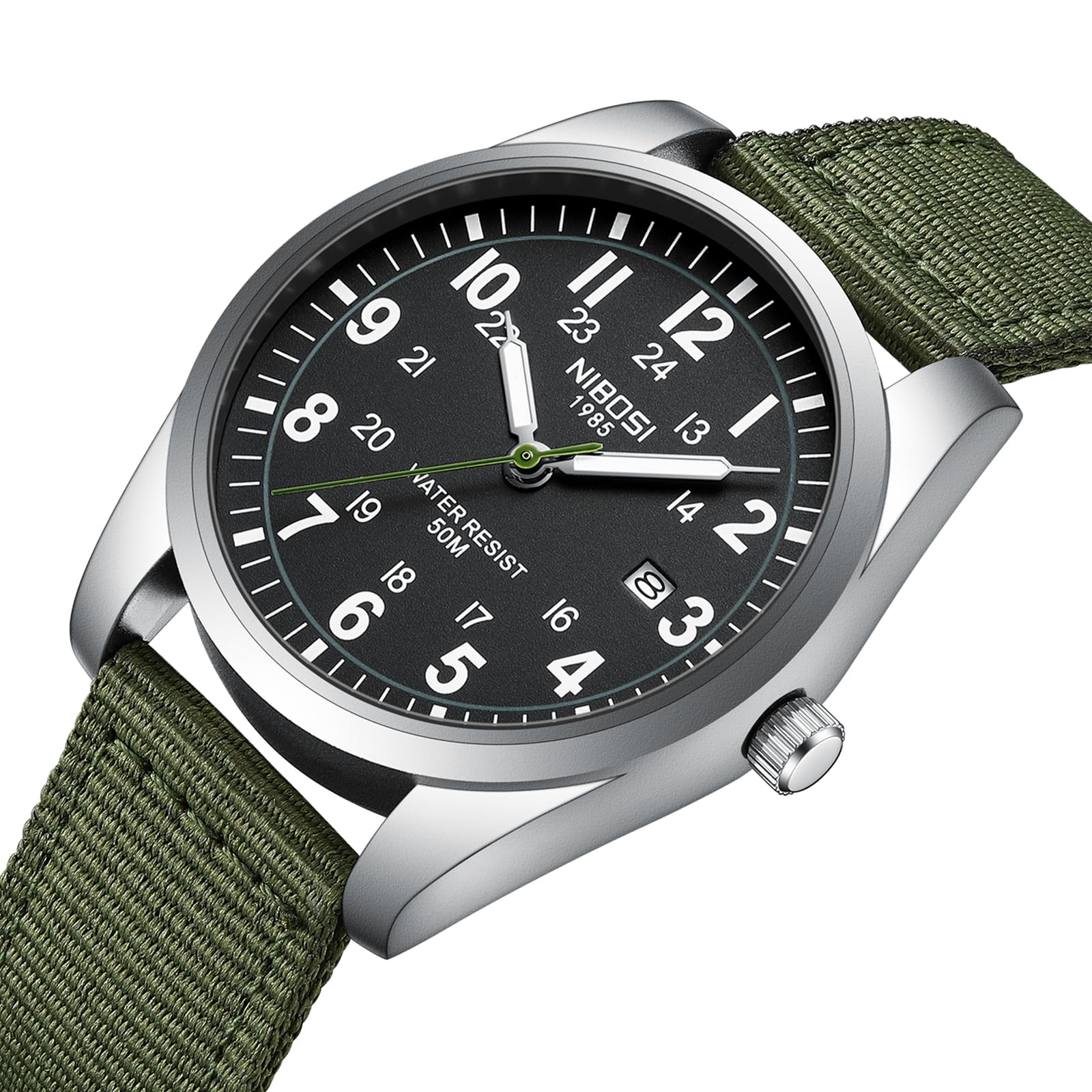 Foto 4 pulgar | Reloj Nibosi Analógico Militar Impermeable Con Calendario Para Hombre - Venta Internacional.
