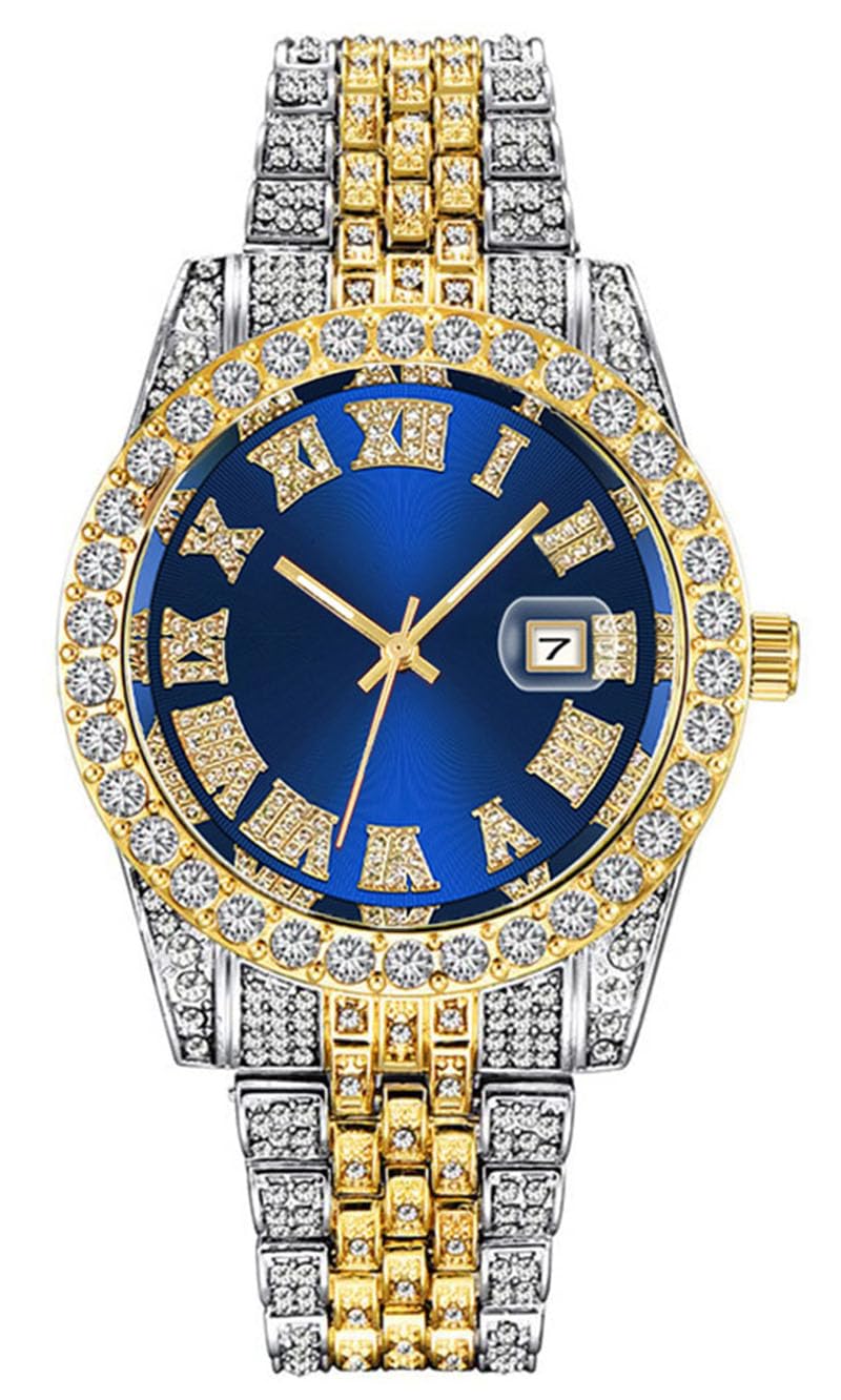 Foto 2 pulgar | Reloj Analógico Senrud Diamond Fashion Crystal Quartz Para Hombre - Venta Internacional.