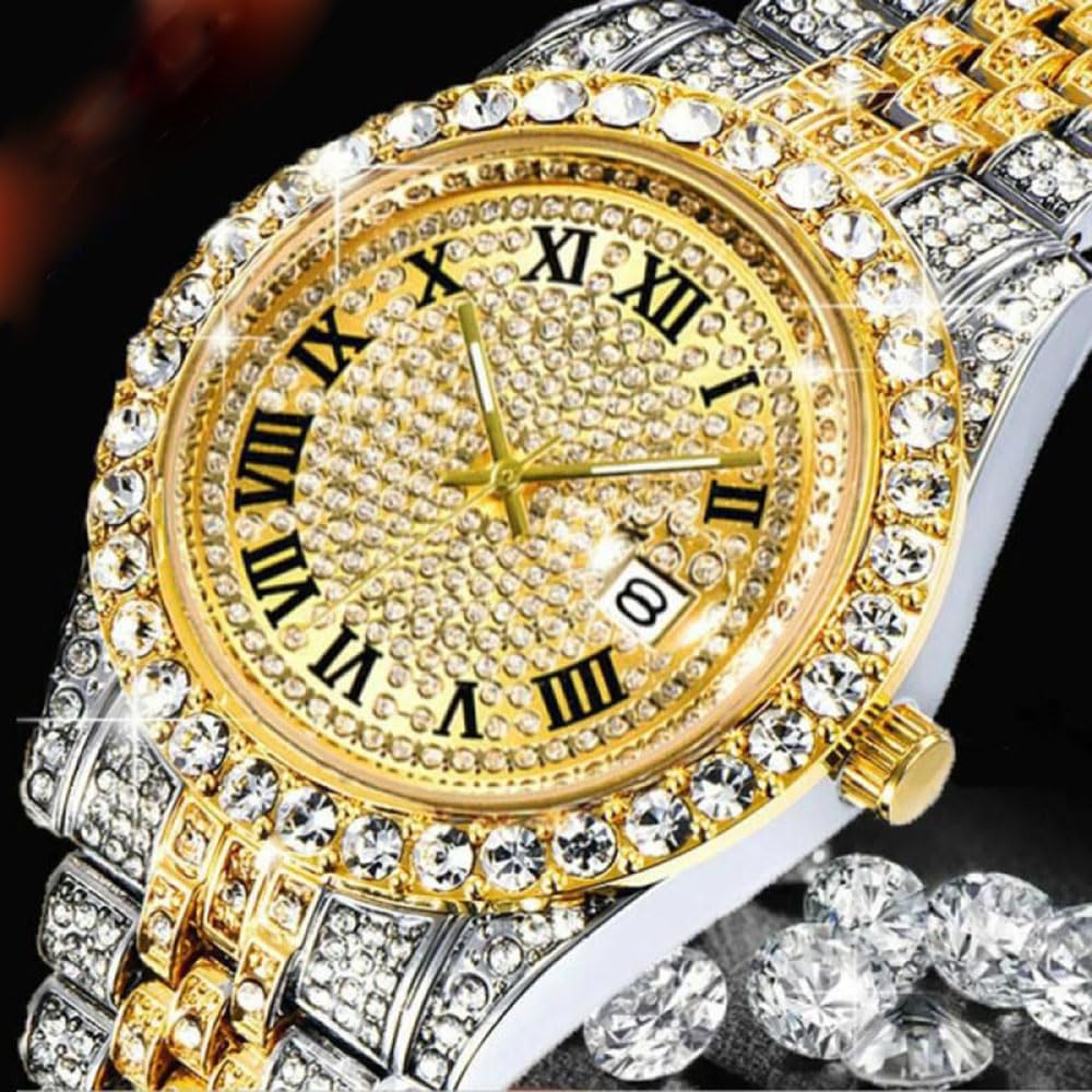 Foto 6 pulgar | Reloj Analógico Senrud Diamond Fashion Crystal Quartz Para Hombre - Venta Internacional.