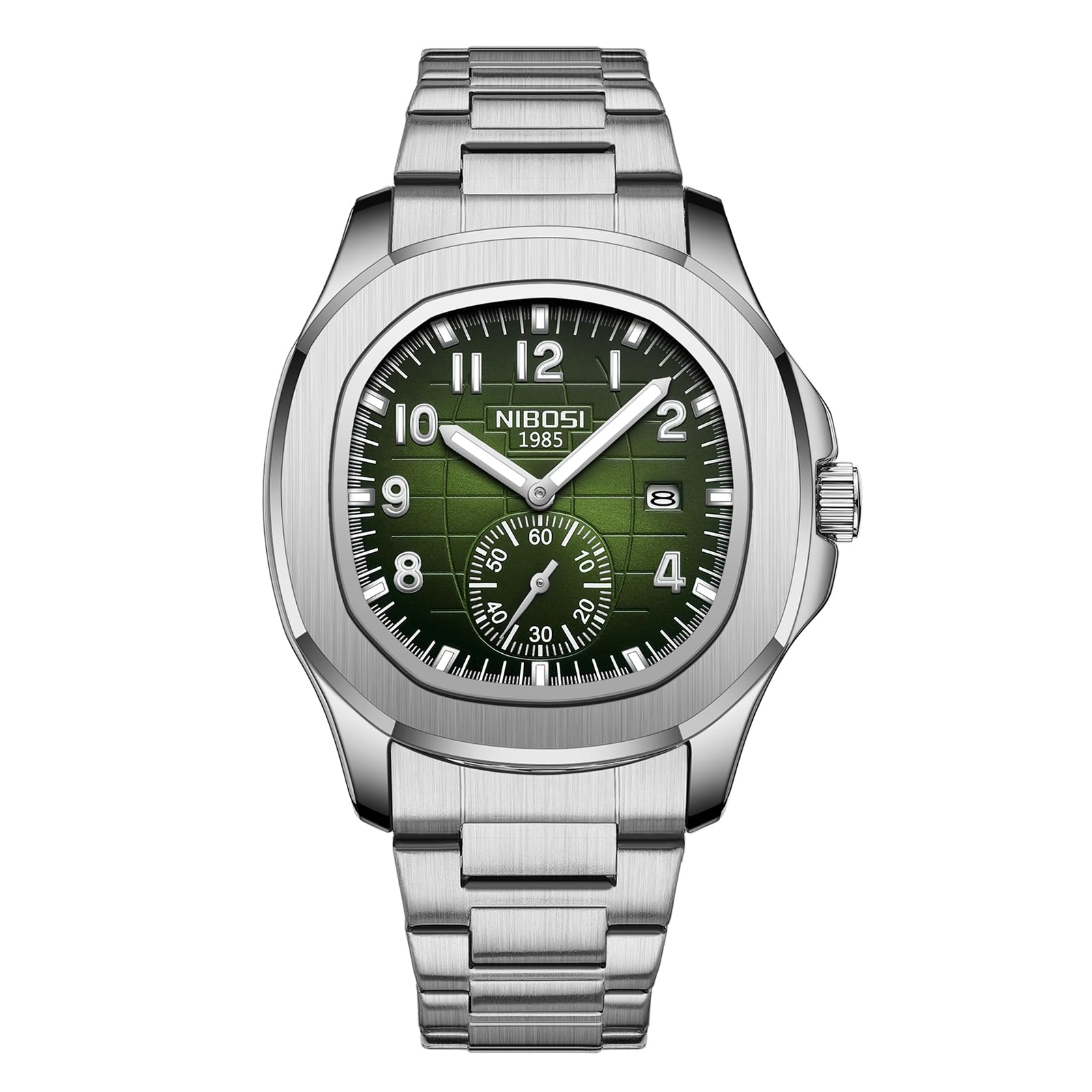 Foto 3 pulgar | Reloj Analógico Nibosi De Cuarzo Militar De Acero Inoxidable Para Hombre - Venta Internacional.