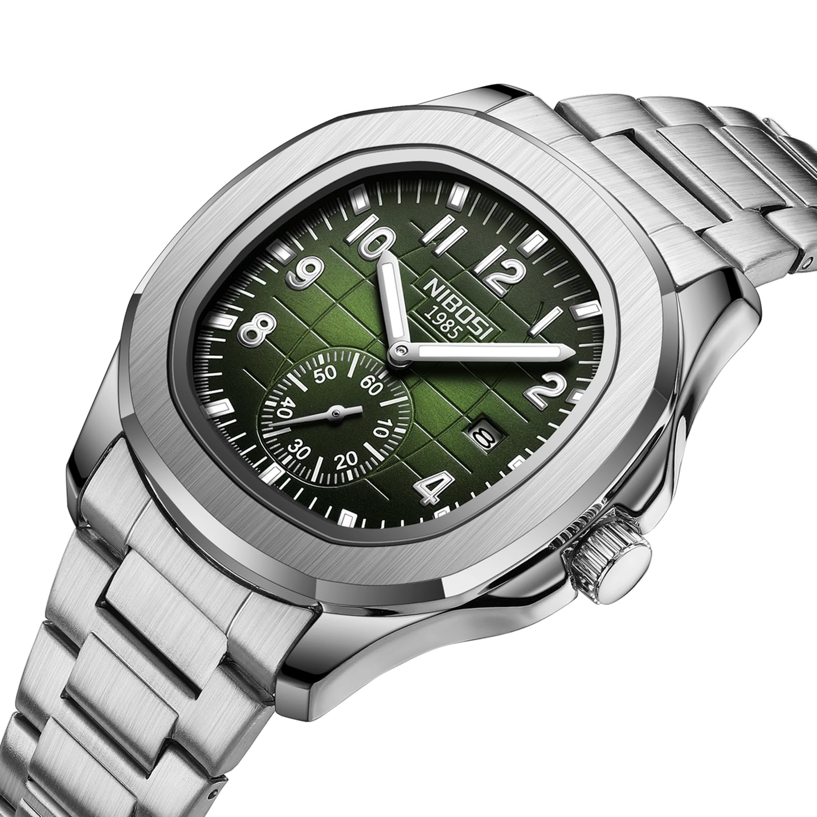 Foto 4 pulgar | Reloj Analógico Nibosi De Cuarzo Militar De Acero Inoxidable Para Hombre - Venta Internacional.