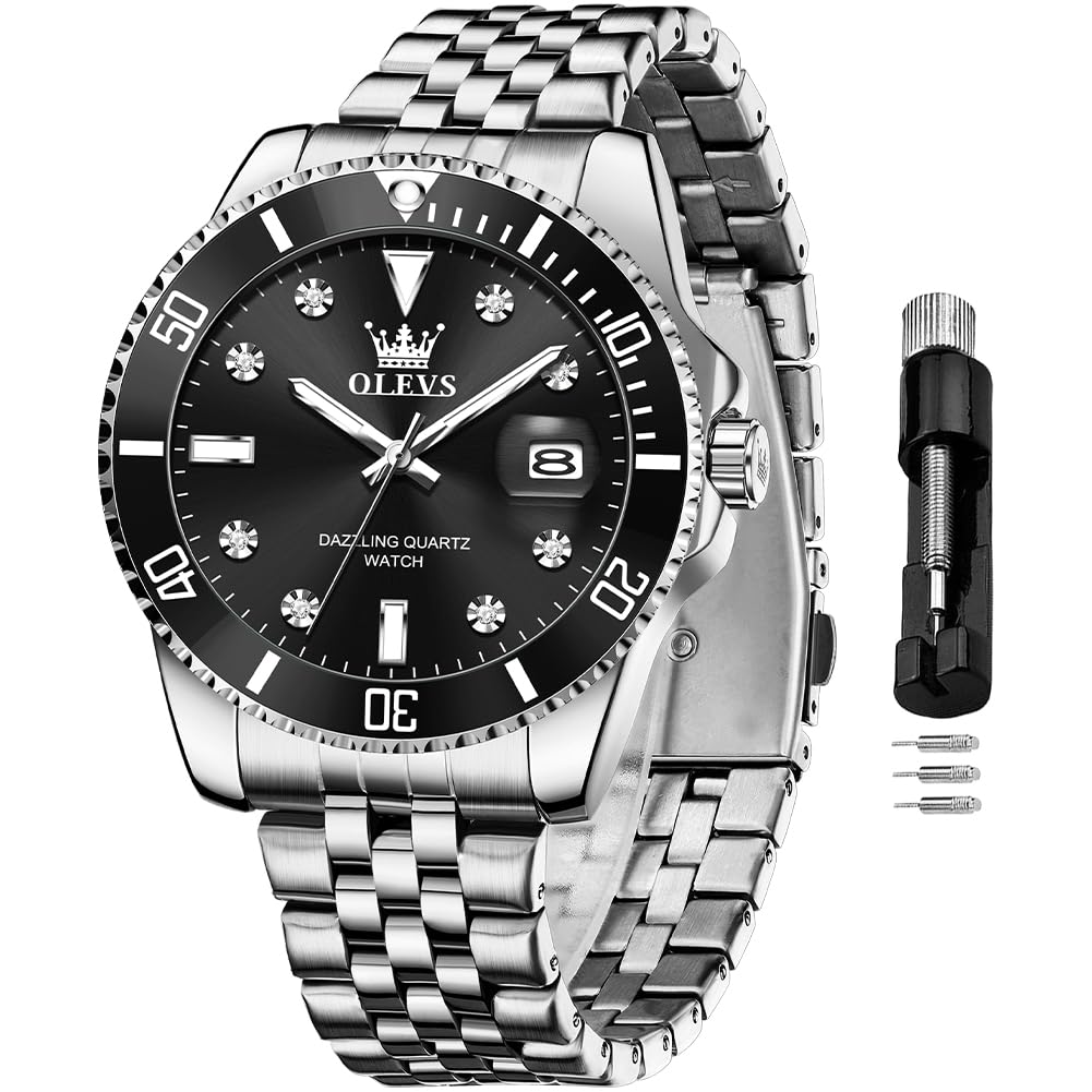 Foto 1 | Reloj Olevs De Acero Inoxidable Impermeable A La Moda Para Hombre - Venta Internacional.
