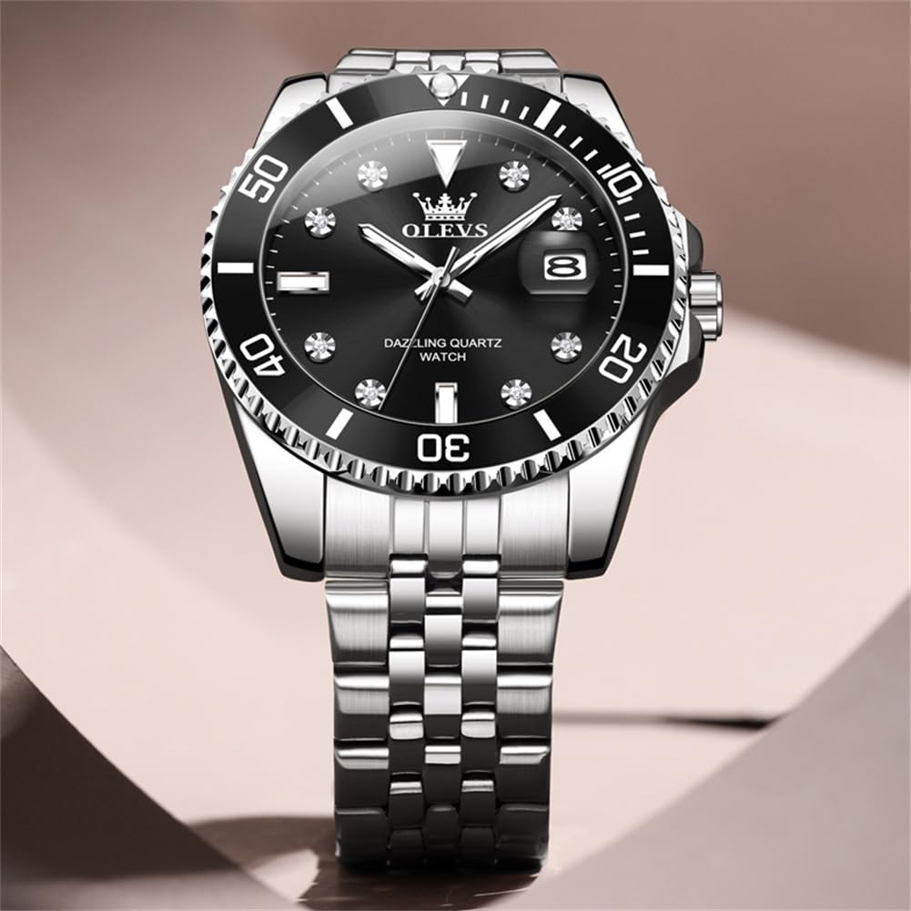 Foto 3 pulgar | Reloj Olevs De Acero Inoxidable Impermeable A La Moda Para Hombre - Venta Internacional.
