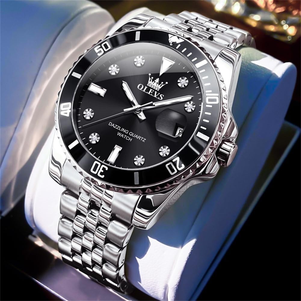 Foto 5 pulgar | Reloj Olevs De Acero Inoxidable Impermeable A La Moda Para Hombre - Venta Internacional.