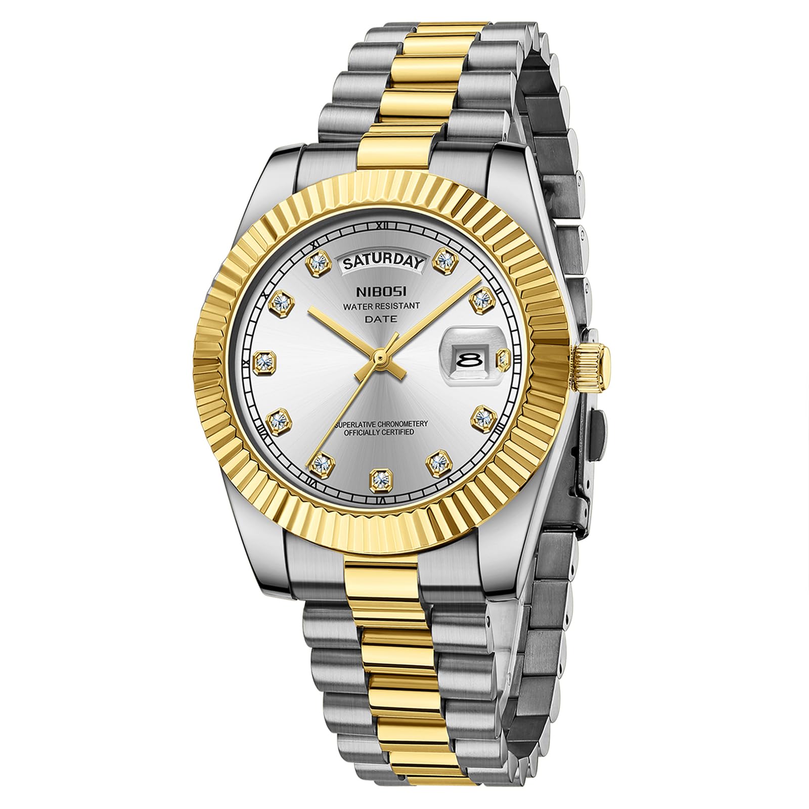 Foto 2 pulgar | Reloj Nibosi B01-gold Silver Analog Quartz Para Hombre - Venta Internacional.