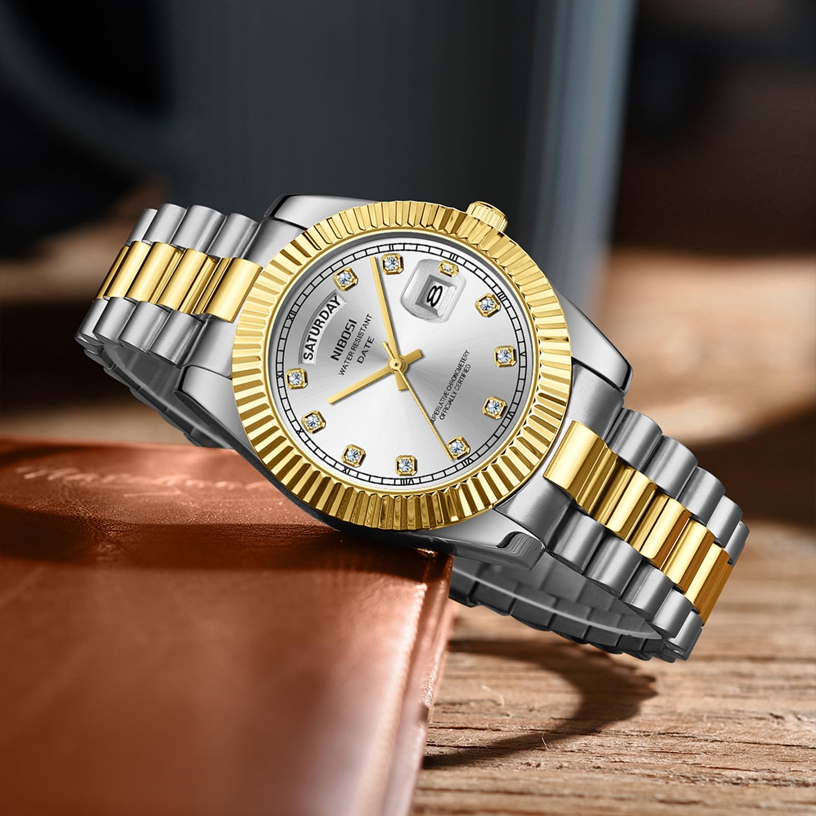 Foto 5 pulgar | Reloj Nibosi B01-gold Silver Analog Quartz Para Hombre - Venta Internacional.