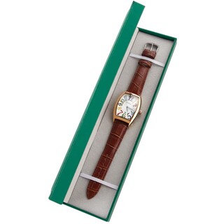Foto 3 | Reloj Tiong Brown Con Correa De Piel Cuadrada Para Hombre, Diseño Luminoso - Venta Internacional.