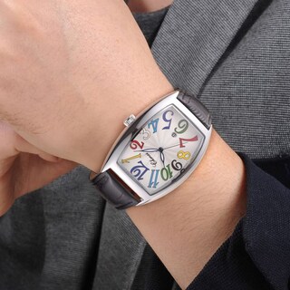 Foto 7 | Reloj Tiong Con Correa Cuadrada De Cuero Negro, Diseño Luminoso, Para Hombre - Venta Internacional.