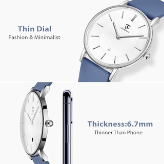 Foto 2 | Reloj L Lavaredo Para Hombre Llavaredo De Silicona Extremadamente Fina - Venta Internacional.