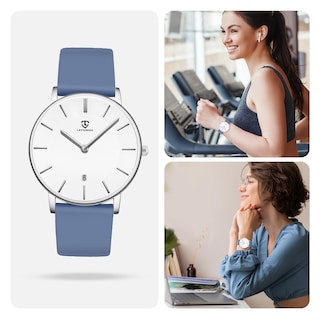Foto 3 | Reloj L Lavaredo Para Hombre Llavaredo De Silicona Extremadamente Fina - Venta Internacional.