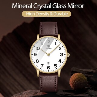 Foto 6 | Reloj L Lavaredo Para Hombre Llavaredo De Piel Extremadamente Fina - Venta Internacional.