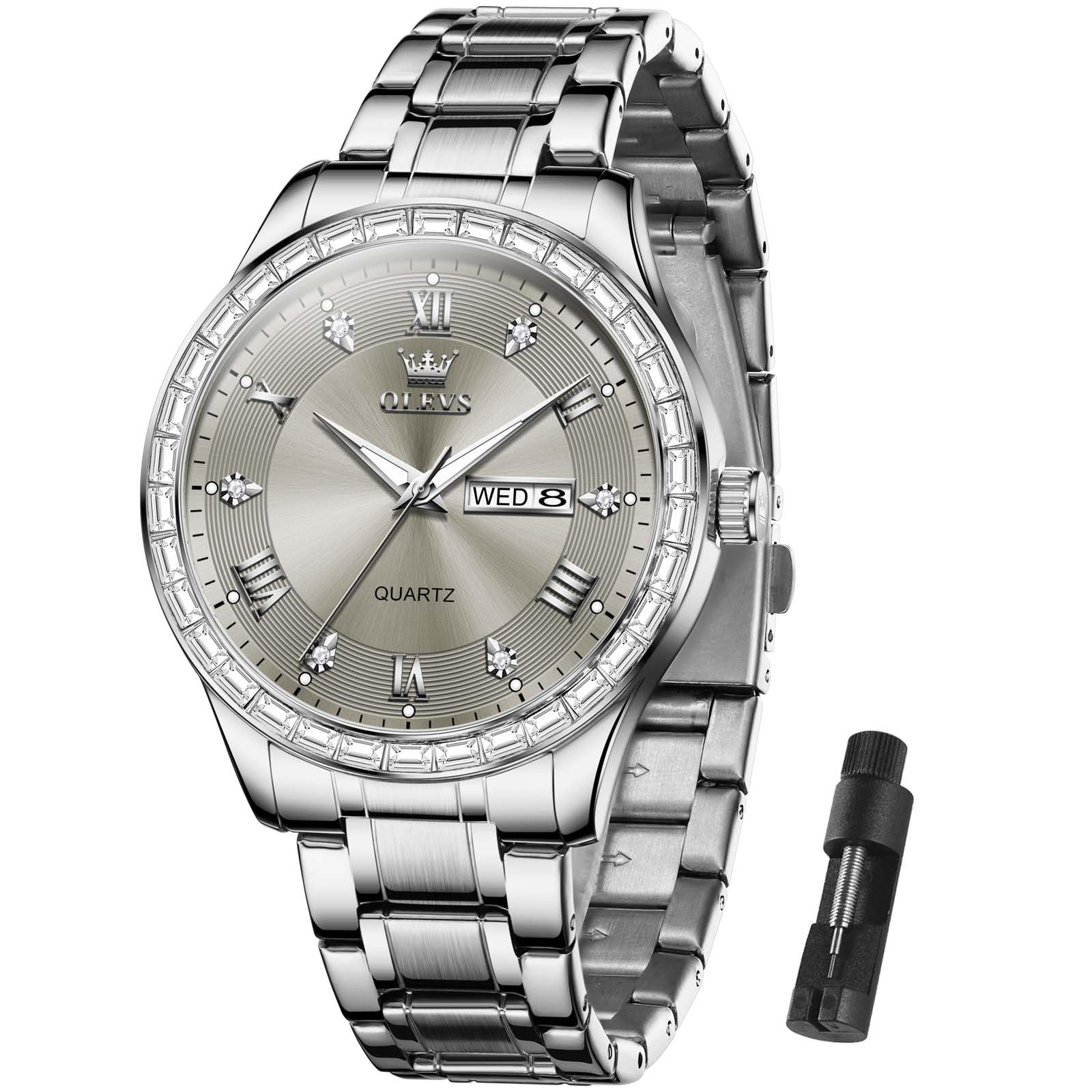 Foto 2 pulgar | Reloj Olevs, Vestido Casual, Esfera Grande, Analógico, Cuarzo, Para Hombre - Venta Internacional.