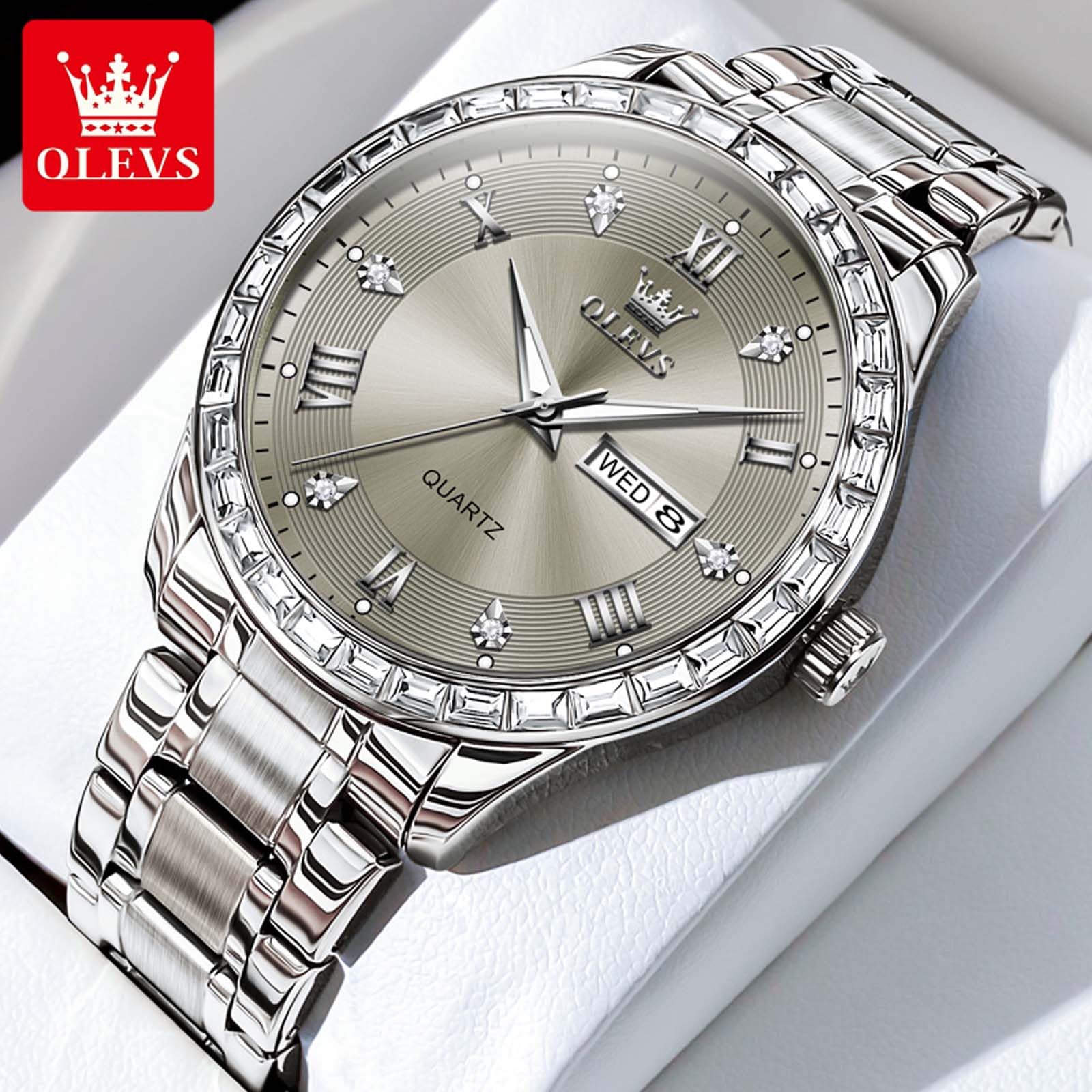 Foto 4 pulgar | Reloj Olevs, Vestido Casual, Esfera Grande, Analógico, Cuarzo, Para Hombre - Venta Internacional.