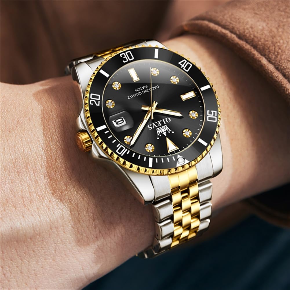 Foto 4 pulgar | Reloj Olevs Impermeable Y Luminoso De Acero Inoxidable Para Hombre - Venta Internacional.