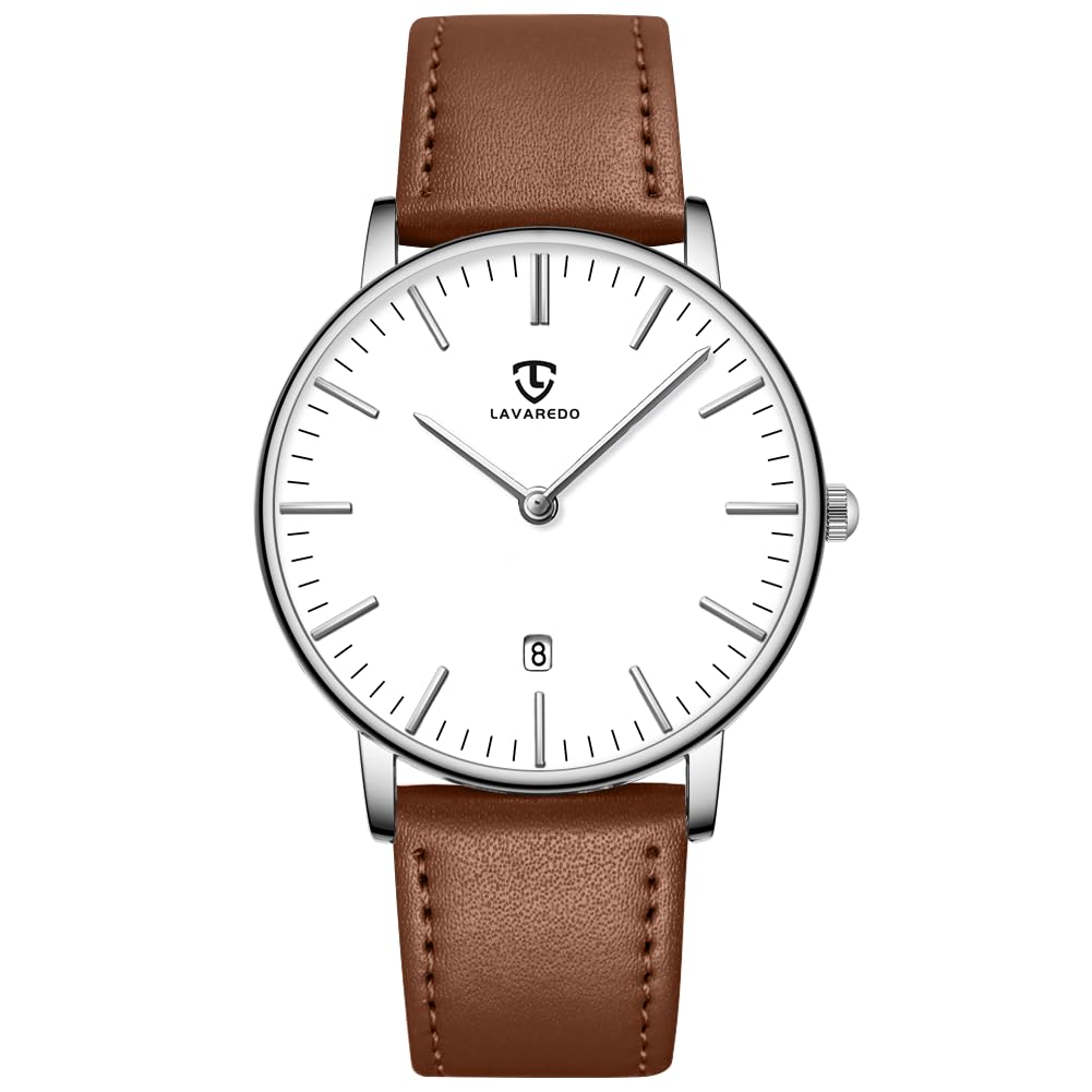 Foto 2 pulgar | Reloj L Lavaredo Para Hombre Llavaredo De Piel Extremadamente Fina - Venta Internacional.