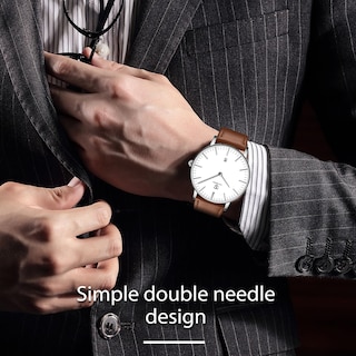 Foto 5 | Reloj L Lavaredo Para Hombre Llavaredo De Piel Extremadamente Fina - Venta Internacional.