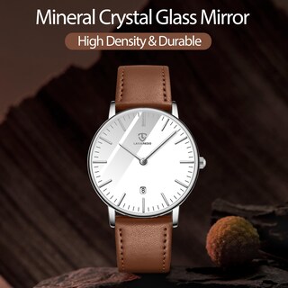 Foto 6 | Reloj L Lavaredo Para Hombre Llavaredo De Piel Extremadamente Fina - Venta Internacional.