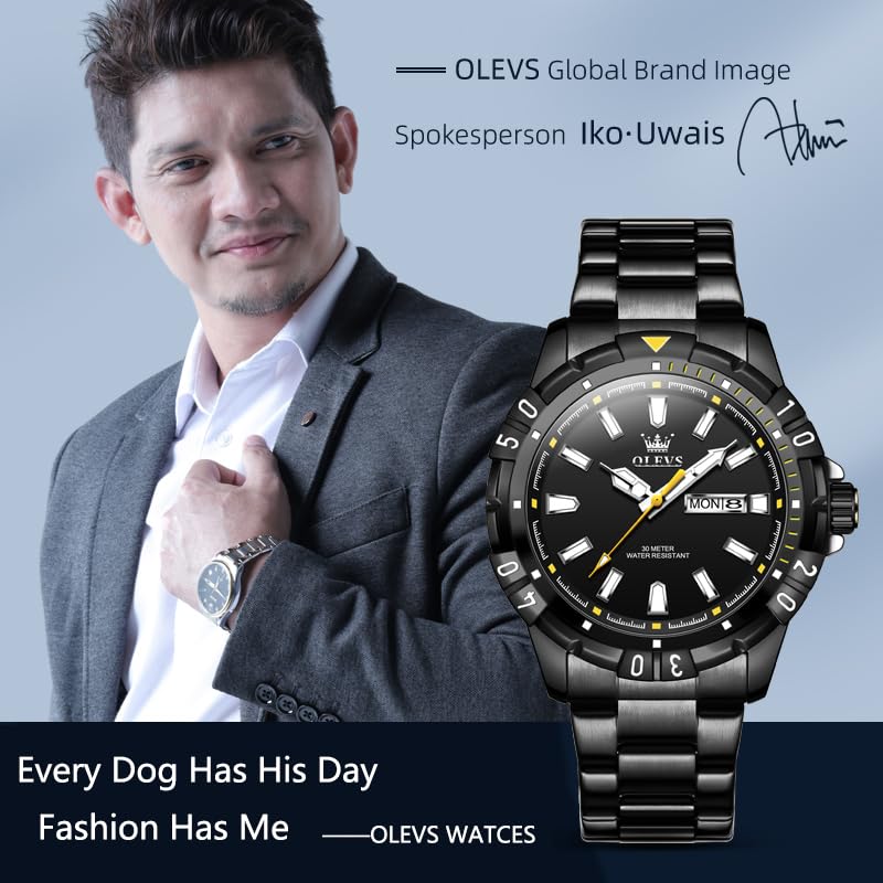 Foto 5 | Reloj Olevs - Vestido De Lujo (acero Inoxidable, Resistente Al Agua, 30 M) - Venta Internacional.