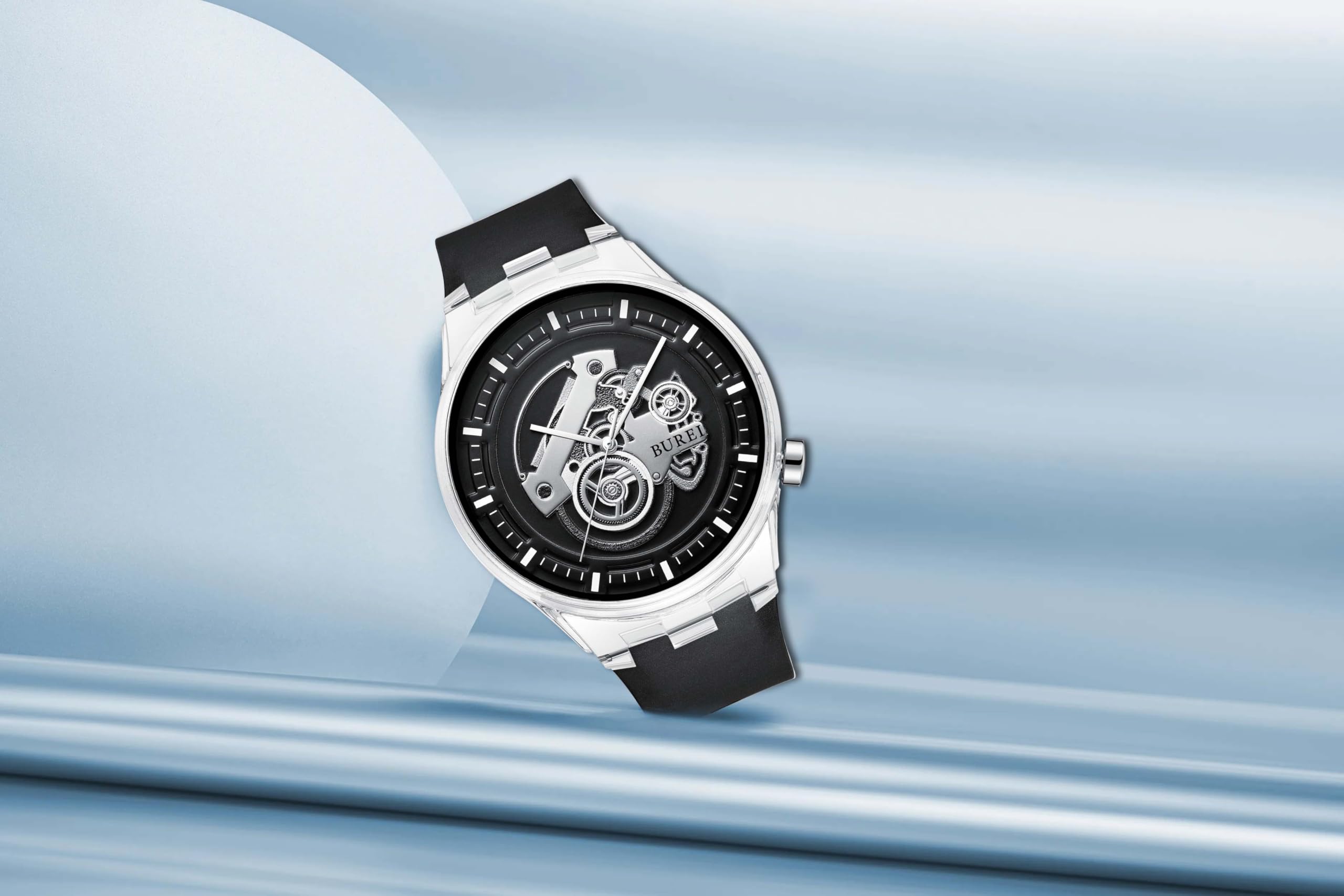 Foto 7 | Reloj Burei Fashion, Correa Casual, Impermeable, De Cuarzo Y Silicona - Venta Internacional.