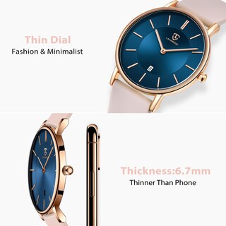 Foto 2 | Reloj L Lavaredo Para Hombre Llavaredo De Silicona Extremadamente Fina - Venta Internacional.