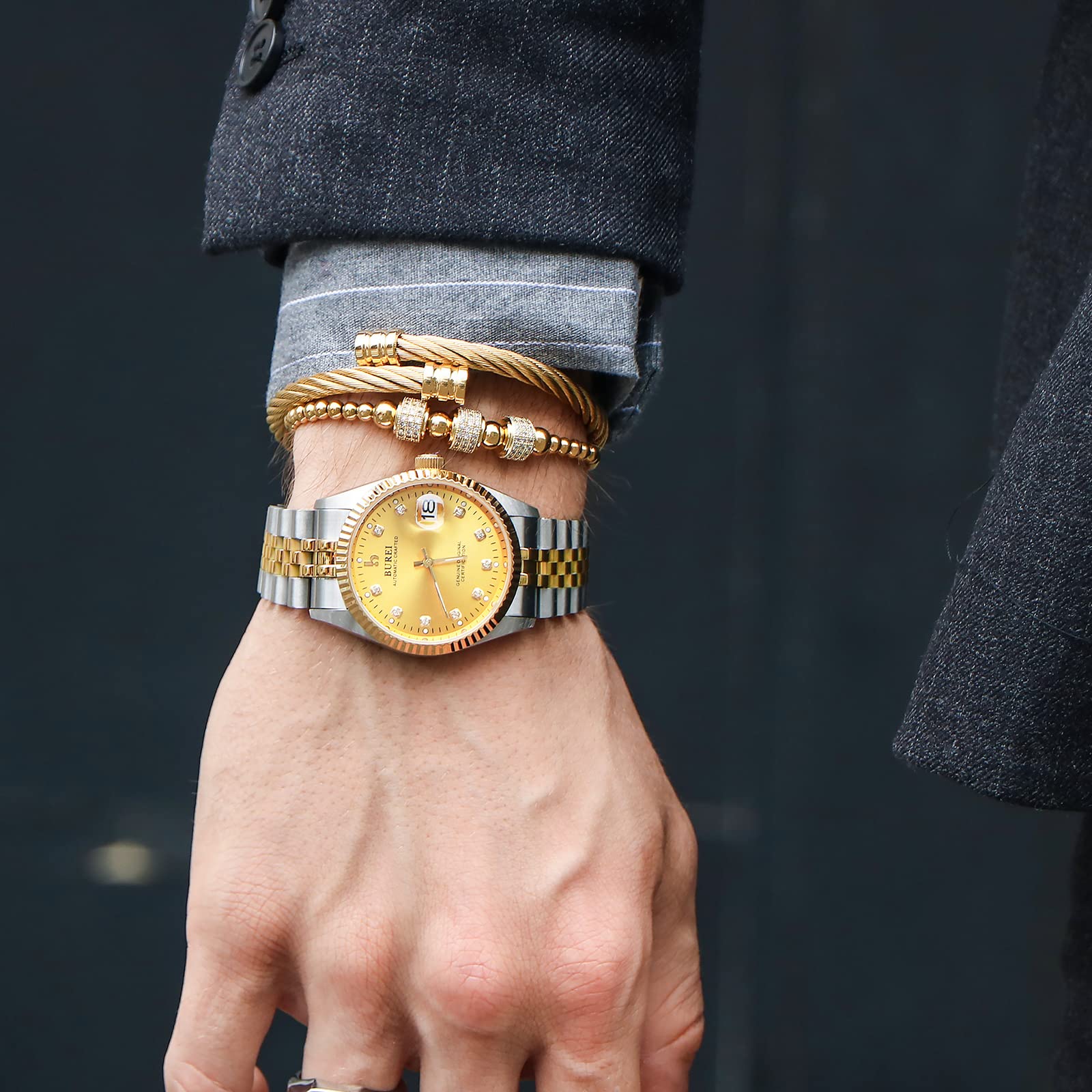 Foto 6 | Reloj Burei Para Hombre, Automático, De Lujo, A La Moda, Impermeable - Venta Internacional.