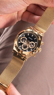 Foto 6 | Reloj Guess Dorado 44 mm para Hombre - Venta Internacional