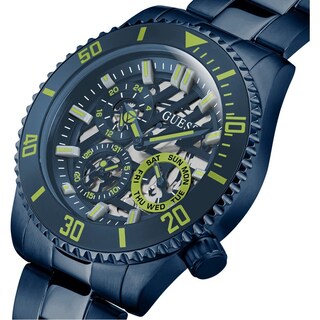 Foto 4 | Reloj Guess Para Hombre Con Correa Y Esfera Azul Marino Y Caja De Acero Inoxidable - Venta Internacional.