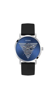 Foto 1 | Reloj Guess Caja de 44 mm Correa Negra y Esfera Azul para Hombre - Venta Internacional