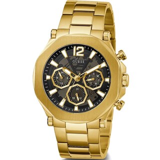 Foto 5 | Reloj Guess Correa Dorada de 46 mm y Esfera Negra para Hombre - Venta Internacional