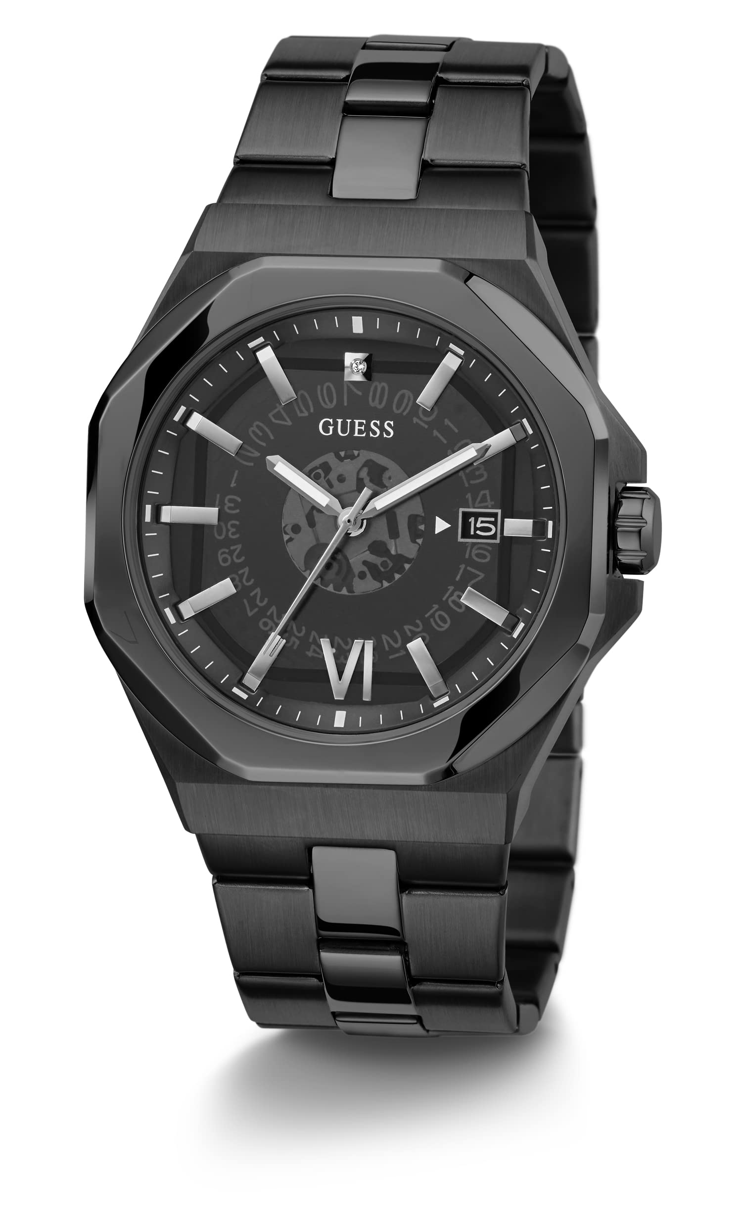 Foto 6 pulgar | Reloj Guess Negro para Hombre-Venta Internacional
