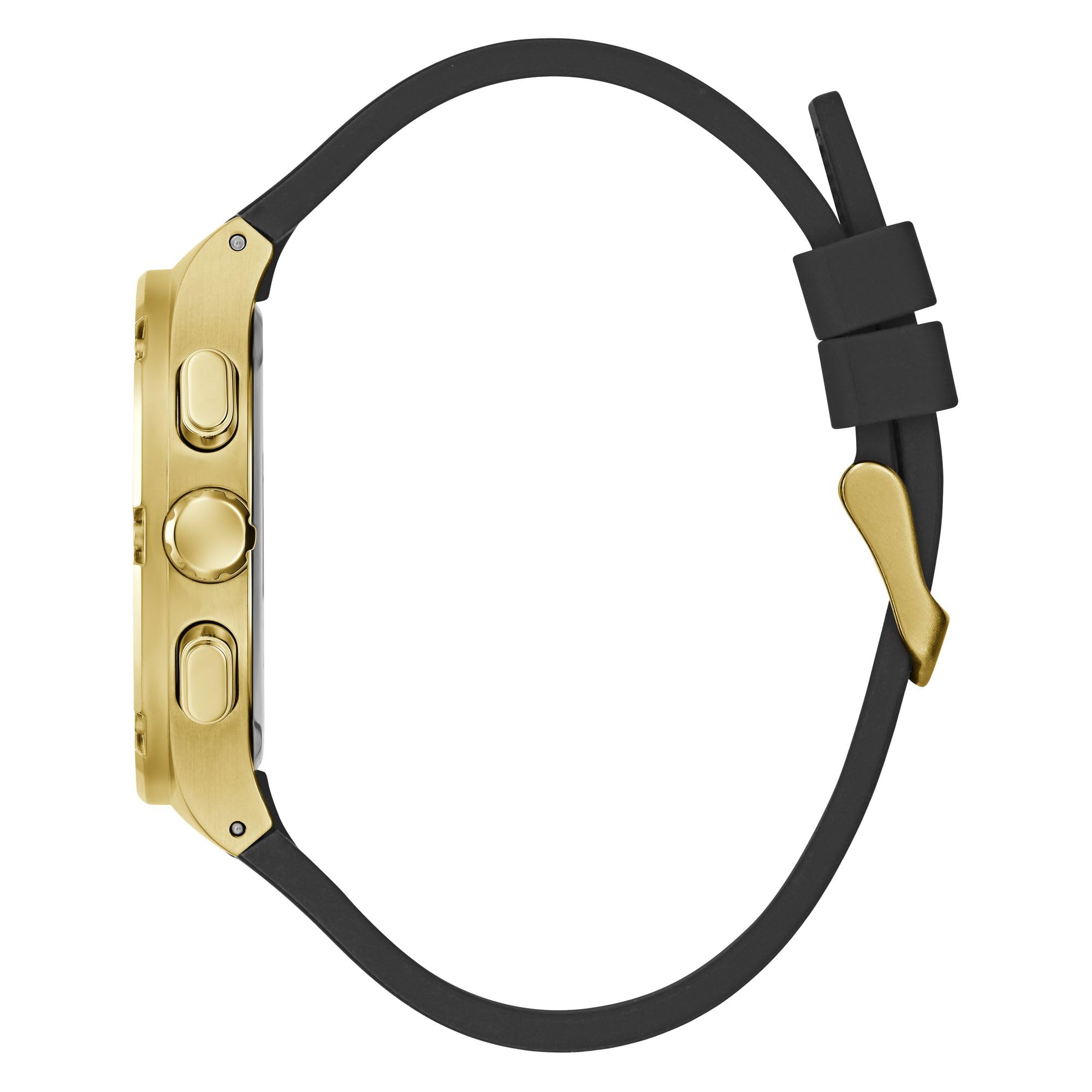 Foto 4 pulgar | Reloj Guess de 42 mm con Esfera Verde y Correa de Silicona Negra para Hombre - Venta Internacional