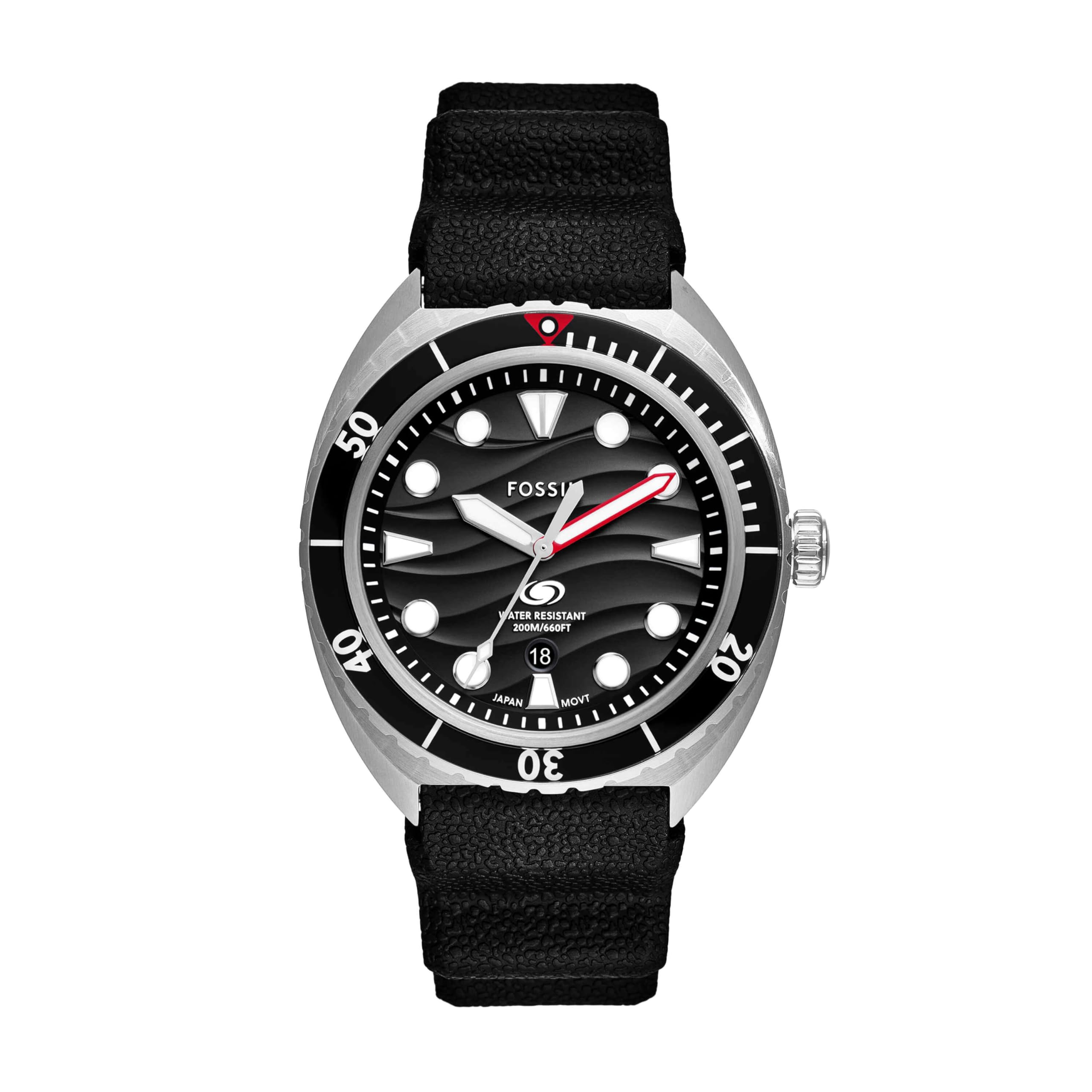 Foto 2 pulgar | Reloj Fossil Breaker Fs6062 Quartz 200 m con Correa de Silicona - Venta Internacional