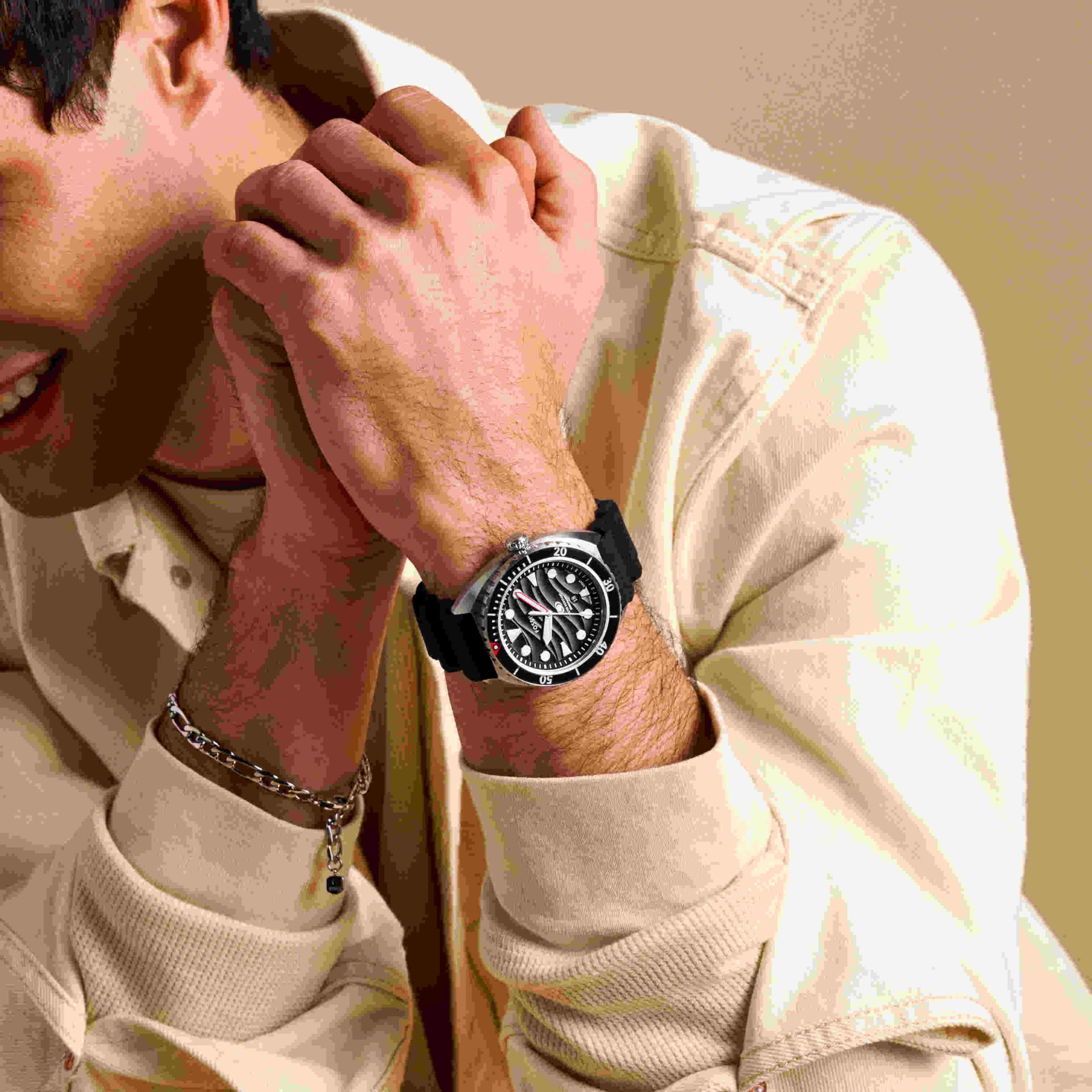 Foto 2 | Reloj Fossil Breaker Fs6062 Quartz 200 m con Correa de Silicona - Venta Internacional