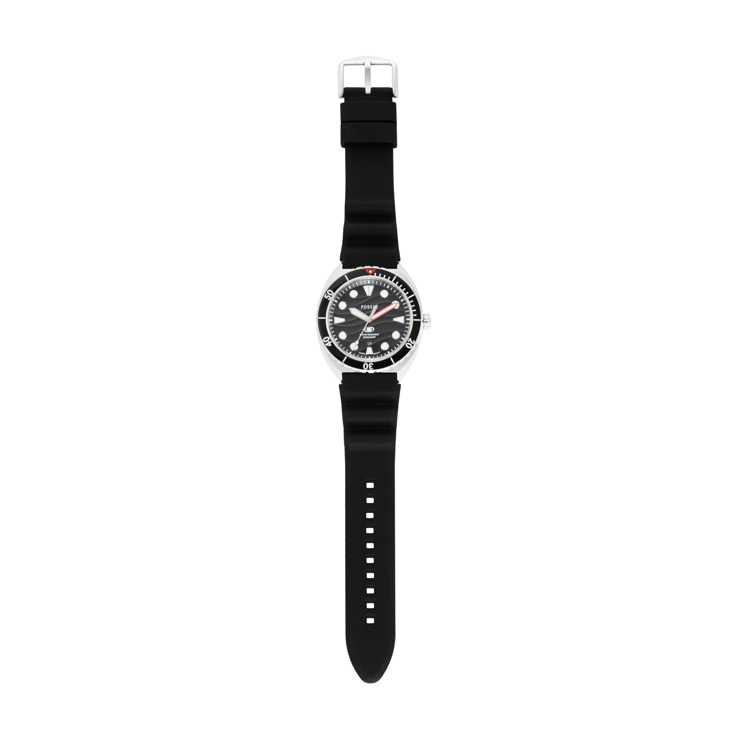 Foto 7 pulgar | Reloj Fossil Breaker Fs6062 Quartz 200 m con Correa de Silicona - Venta Internacional